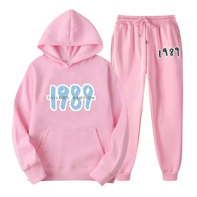 1989 Taylor The Swift Women's Pink Tracksuit