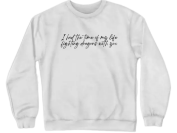 Taylor Swift-Crewneck Long Live lyrics Sweatshirt
