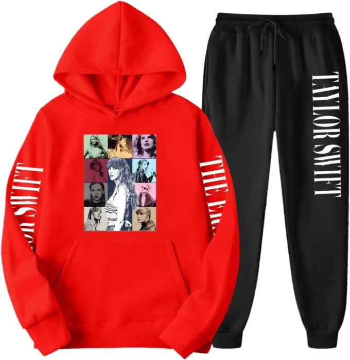 Taylor Kids Girls Red&Wihte Tracksuit