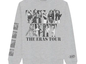 Taylor Swift The Eras Tour Collage Grey Sweatshirt