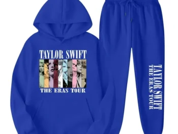 TayIor Swift's Outfit Two Piece Blue Tracksuit