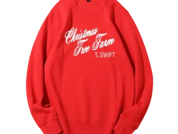 Taylor Swift Christmas Tree Farm Red Crwneck Sweatshirt