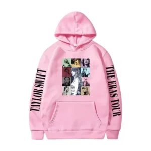 Pink Taylor Swif Eras Tour Hoodie