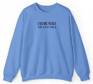 Taylor Swift Eras Tour Blue Crewneck Sweatshirt