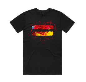 Equals Splatter T-Shirt Black